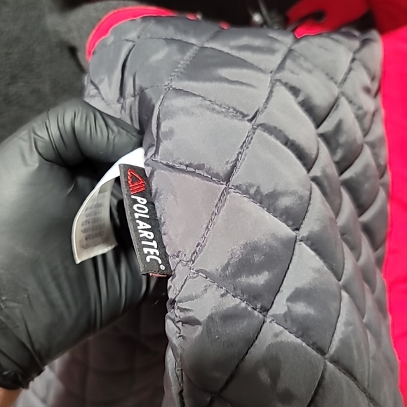 Lands End Women's Polatec Red Chore Jacket Coat Extra Large 18-20 - Picture 10 of 11